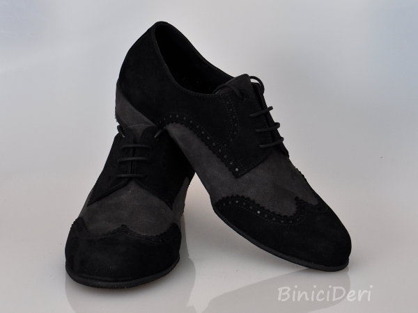 Men's tango shoe - suede - Black&Grey