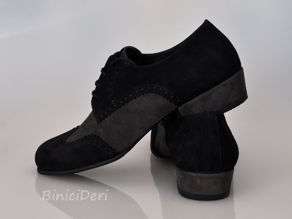 Men's tango shoe - suede - Black&Grey