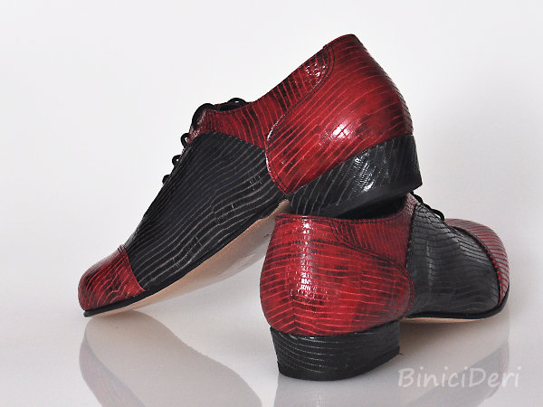 Men's tango shoe - Red & Black