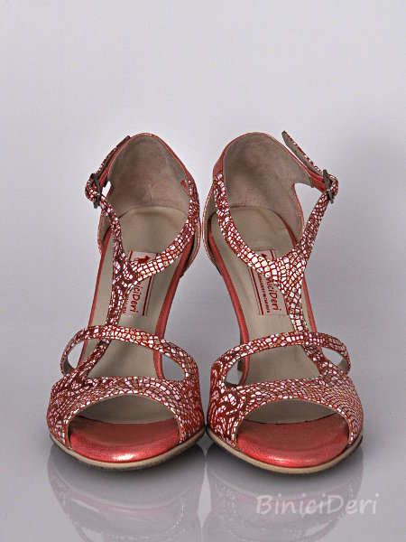 Women's tango shoe - Red Mosaic