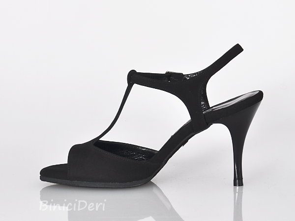 Women's tango sandal shoe - Black Suede
