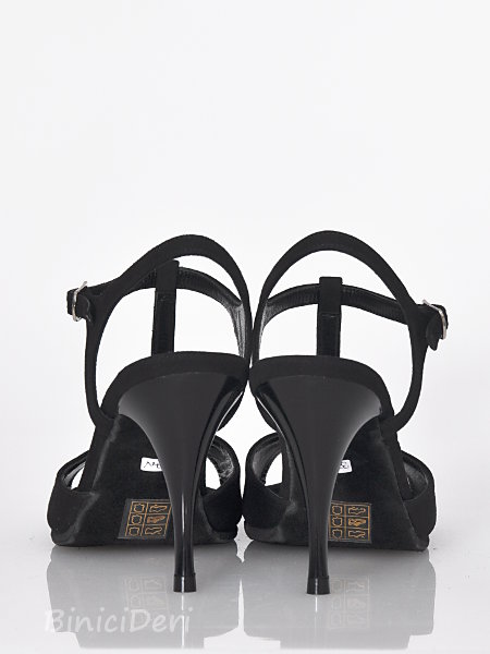Women's tango sandal shoe - Black Suede