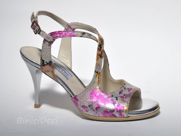 Women's tango sandal shoe - Fuchsia Flower