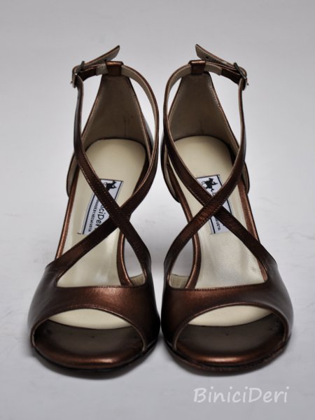 Women's tango shoe - Copper 13pp - Click Image to Close