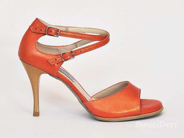 Kadın tango ayakkabısı - Somon Sedefli