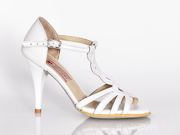 Bridal shoe - White tango daisy - 15pp