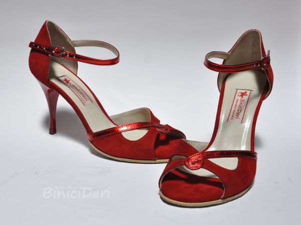 Women's tango shoe - Red [NG-104K] - €91.70 : BiniciDeri Online Store ...