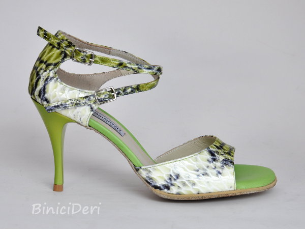 Kadın tango ayakkabısı - Limon yeşili